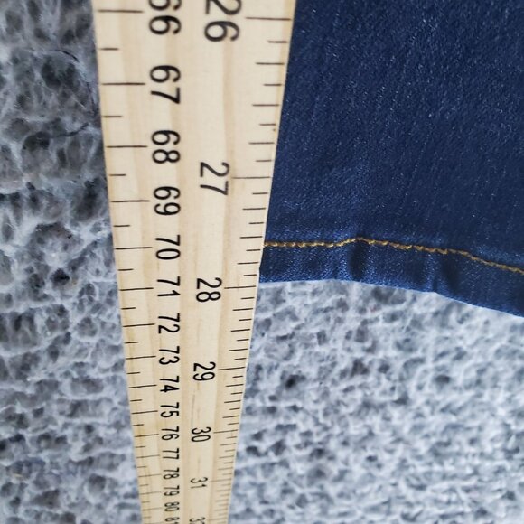 Jessica Simpson Jeans Womens 14 Blue Poppy Mid-Rise Skinny Stretch Denim - Picture 9 of 15